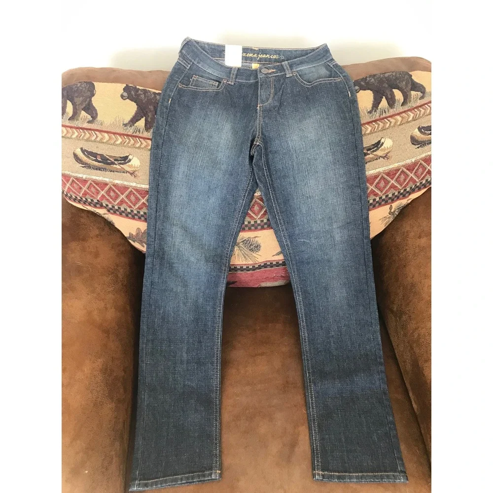 Arizona Jean Company Kids Slim Skinny Jeans Dark Denim Blast Size 16‎